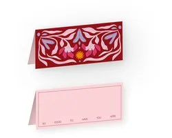 Fabrique a la carte - Naamkaartjes tafelschikking - Flower - 8 stuks