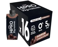 Danone HiPRO Eiwitshake – Chocolade – 25g Proteïne – 16 x 330ml – Lactosevrij