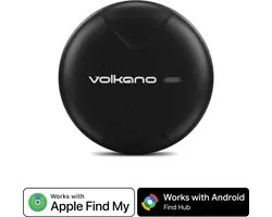 Volkano GPS Tracker - Werkt met Apple Find My & Android Find my Device - Bluetooth Tracker - Zwart