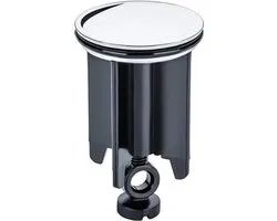Waterval Metaalstop Waste Plug Universeel – Plugstop badkamer - afvoerplug voor wastafel en bidet - Waste-Stop Chrome 40mm