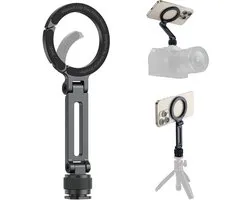 Support de téléphone Ulanzi MA07 MagLock pour trépied et griffe porte-accessoires – Compatible MagSafe – Déverrouillage Quick Arca Swiss – Alliage d'aluminium – Zwart