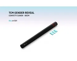 Gender reveal - confetti - 80cm - licht blauw