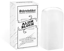 Störtebekker® Premium Alaunsteen / Aluinblok - Natuurlijke aftershave - Aluin als bloedstelpend middel - Kalmeert de huid na het scheren met een veiligheidsscheermes of een scheermes - Antiseptisch - Potassium Alum Block