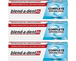 Complete Blend-a-dent - Hechtende Prothese Lijm - Sterke Effect, Verse Smaak, 3-Pack