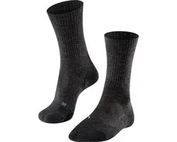 FALKE TK2 Wool anti-blaar dik wol functioneel materiaal wandelsokken heren grijs - maat 39-41