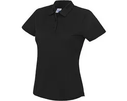 Just Cool - Cool Dames Polo - Jet Black maat L