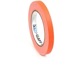 Pro  - Gaff neon gaffa tape 12mm x 22,8m oranje