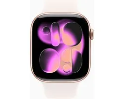 Apple Watch S11 Cellular 46mm Rose Gold Aluminium Case with Light Blush Sport Band - M/L