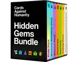 Cards Against Humanity Hidden Gems Bundle 6 Themed Packs + 10 All-new Cards