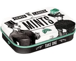 Pepermunt Blik Ladies & Gentlemen Mints mint box 4 x 6 cm