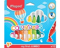 Maped Color'peps goed uitwasbare viltstift Maxi x 12
