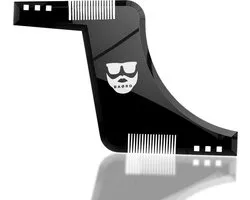 BAØRD Baard Styler Kam – Beard Shaper – Baardstyler - Contouren – Styling - Stijler - Scheerkam - Baardmal – Baardvorm – Baard Shape Care Tool – Vaderdag Cadeau Baardverzorging - Kados Top 10 - Cadeautje Voor Hem - Tip Geschenk Vader Verjaardag
