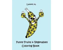 Funny Fruit & Vegetables Coloring Book For Kids
