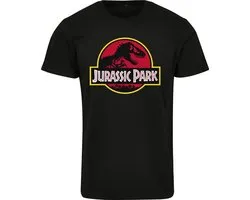 Merchcode Jurassic Park - Logo Heren Tshirt - L - Zwart