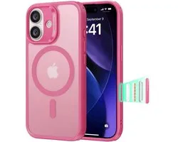 Coque ESR pour iPhone 17 - Classic Hybrid HaloLock - Compatible MagSafe / Qi2 - Coque arrière aimantée - Contrôle de l'appareil photo - Rose