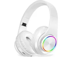 Bluetooth over-ear hoofdtelefoon, draadloos surround sound, opvouwbaar, handsfree, met microfoon, hifi-stereo, ondersteunt Micro SD/TF/FM-kaarten voor laptops/telefoons/pc's.