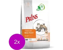 Prins Vitalcare Multicat Gevogelte - Kattenvoer - 2 x 10 kg
