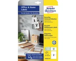 Avery Etiketten Zweckform 210 X 148 Mm Kringlooppapier 200 Stuks