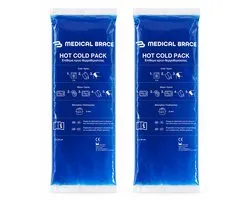 Medical Brace Hot / Coldpack – Icepack – Set van 2 Coolpack - IJspack, Gelpack – Koud Compress Herbruikbaar - 12 x 29 cm