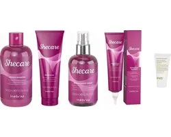Inebrya - Shampooing Réparateur Shecare 300ML + Spray Magic 200ML + Traitement du Cuir Chevelu 150ML + Masque 250 ml + Evo Format Voyage Offert