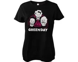Green Day T-shirt Skulls Girly Tee WMX-5-GDAY009-H85-3