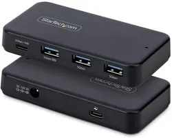 StarTech.com 4-Port USB-C en USB-A Hub, 5Gbps, Self Powered, 2-in-1 USB-C en USB-A Host Kabel, 1x USB-C en 3x USB-A (1x BC 1.2), Inclusief 36W Power Adapter