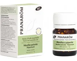 Pranarom - Perles d'Huile Essentielle de Menthe poivrée - Bio - 60 Perles