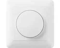 Ledvion - LED Dimmer Afdekplaat Wit - Incl.Knop