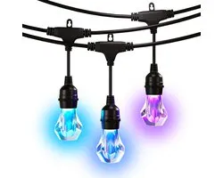 Nanoleaf Essentials Matter Smart Multicolour Outdoor String Light Starter Kit - LED - 15m - Zwart