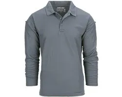 101 INC - Tactical polo Quick Dry long sleeve (kleur: Wolf Grey / maat: M)