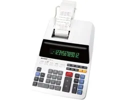 Calculatrice Sharp EL2607LG - crème - avec rouleau d'impression - SH-EL2607LG