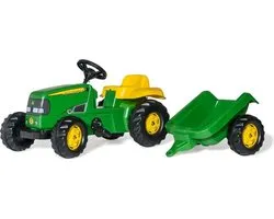 Rolly Toys John Deere Traptractor Rollykid - Met aanhanger - Vanaf 3 jaar