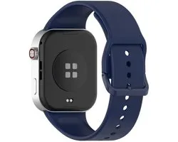 Siliconen bandje - geschikt voor Xiaomi Smart Band 10 Pro, Smart Band 9 Pro, Smart Band 8 Pro, Redmi Watch 4, Redmi Watch 5 en Redmi Watch 6 - gespsluiting - donkerblauw