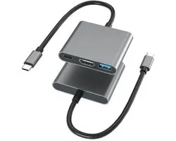 Nexara - Hub USB-C - HDMI 4K - Répartiteur USB - USB 3.0 - Universel