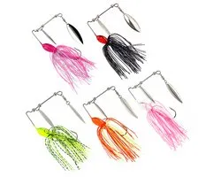 Fish-Xpro Spinnerbait Set - 5 Stuks - 5 Kleuren - Tacklebox