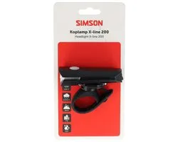 Simson koplamp Aurora X-line 200 - USB-C oplaadbaar