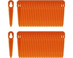 100 lames de rechange en plastique - Convient pour les débroussailleuses STIHL Polycut 2-2, Polycut 3-2, FSA 45, FSA 57 et FSE 52 - Débroussailleuse SWIFT 40V