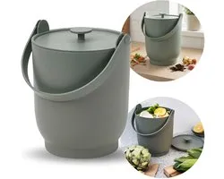 Bac à compost FARMARKVAST avec couvercle, bac à déchets de cuisine, composteur de cuisine 4L