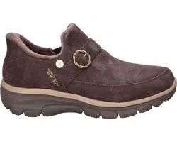 Skechers Hands Free Slip-Ins Easy Going dames instapschoen - Bruin - Maat 38