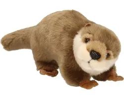 Nature Planet Rivier otter knuffel - 28 cm - pliche dieren knuffeldier