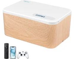 SnelShoppen - Upgrade Safe Timed Lock Box, Telefoon Lock Box met Timer, Afsluitbare Opbergdoos voor Telefoons, Videogames, Snacks, Houtnerf, Zelfbedie