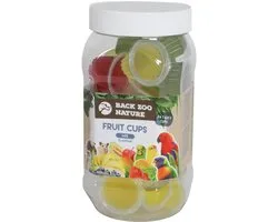 Fruitkuipjes Mix 24 Stuks - BACK ZOO NATURE - Snacks voor Vogels - Hersluitbare Pot, Rijk aan Suikers