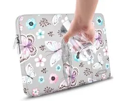 Housse pour ordinateur portable 15,6" Housse de protection résistante à l'eau compatible avec la plupart des Surface Book 15,6", Acer, Dell, HP, Lenovo, Samsung, Asus, ordinateurs portables, papillon