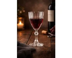 Pasabahce – wijnglas set – Diamond – vintage karakter – rood – 6 stuks – 245 ml