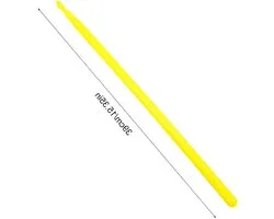 Allecto - Nylon Drum Sticks - Drop-Shaped Design - Lightweight for Easy Control - Music Practice - Performance - Musical Instrument Accessories - Yellow - Home Use - Stage Performances