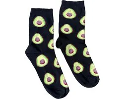 Cozi Studio Kleurrijke, Speelse en Grappige One-Size Katoen Sokken voor Mannen & Vrouwen - Pizza, Donuts, Avocado & Meer - Perfekt Cadeau, Funny Socks, Heren & Dames, Avocado Sokken