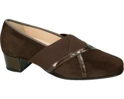 Hassia -Dames -  bruin donker - pumps & hakschoenen - maat 38.5