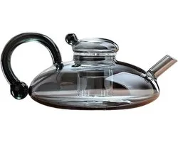 Tea Maker 600 ml, Loose Leaf, Coffee Glass Kettle, Practical Teapot, Glass Jar for Drinks, 600 ml, Heat Resistant Glass Teapot for Brewing Loose Leaves, Coffee and Drinks