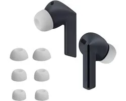 kwmobile 6x coque pour écouteurs intra-auriculaires compatible avec Samsung Galaxy Buds 3 FE - Embouts de remplacement en silicone blanc - 3 tailles