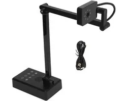Document Camera - Webcam Visualiser - Live Demo - Opvouwbaar Ontwerp - 33 x 13 x 9 cm - Zwart